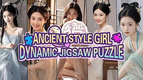 Ancient Style Girl Dynamic Jigsaw Puzzle Game