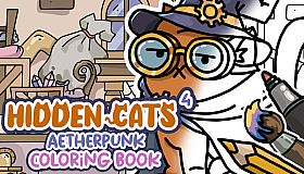 FIND KITTENS 4: Aetherpunk - Coloring Book