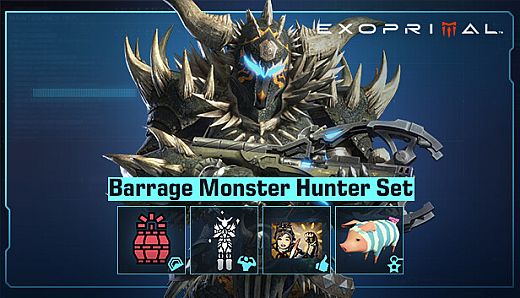 Exoprimal - Barrage Monster Hunter Set