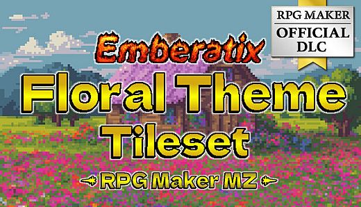 RPG Maker MZ - Emberatix Floral Theme Tileset
