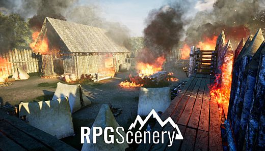 RPGScenery - Log Fort Scene