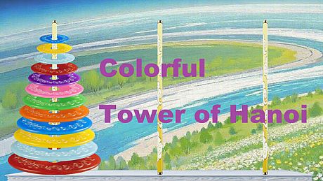 Colorful Tower of Hanoi Game