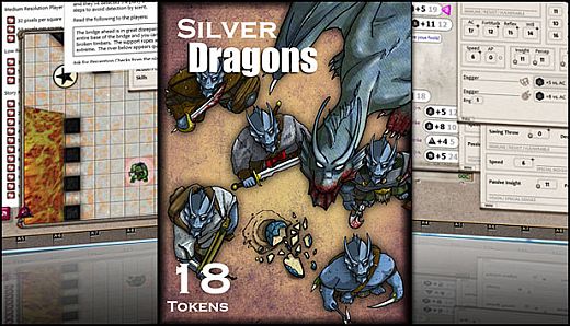 Fantasy Grounds - Silver Dragons (Token Pack)