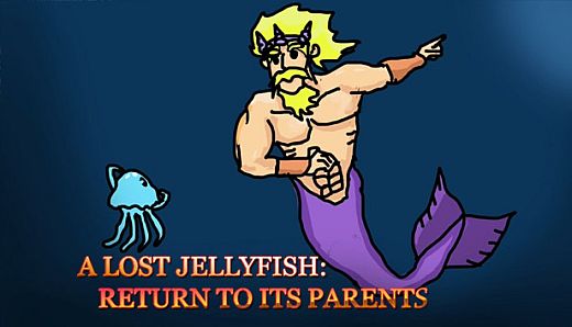 A lost jellyfish: Return to its parents