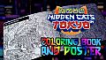 Hidden Cats in Tokyo - Printable PDF Coloring Book and Poster