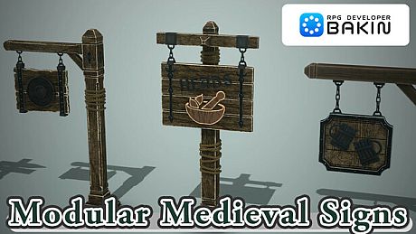 RPG Developer Bakin Modular Medieval Signs DLC