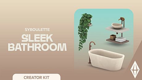 The Sims 4 Sleek Bathroom Kit DLC