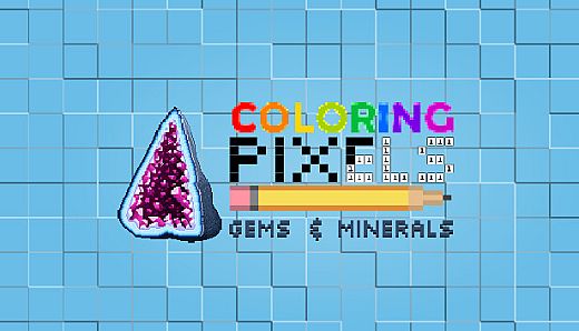 Coloring Pixels - Gems and Minerals Pack