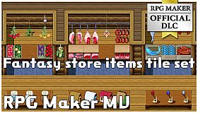RPG Maker MV - Fantasy store items tile set