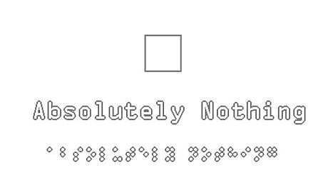 Absolutely Nothing Game