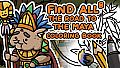FIND ALL 8: The road to the Maya - Coloring Book