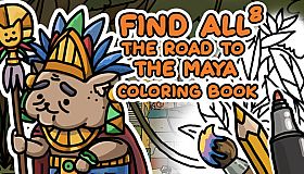 FIND ALL 8: The road to the Maya - Coloring Book