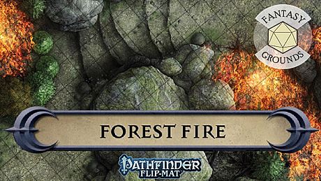 Fantasy Grounds - Pathfinder RPG - Pathfinder Flip-Mat - Forest Fire DLC