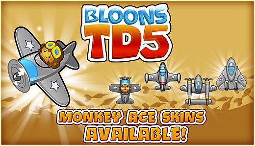 Bloons TD 5 - Top Gun Monkey Ace Skin