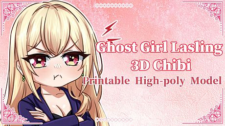 Ghost Girl Lasling-3D printable High-poly Model DLC