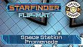 Fantasy Grounds - Starfinder RPG - Starfinder Flip-Mat - Space Station Promenade