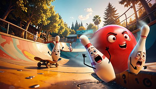 Bowling In A Skate Park