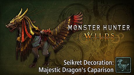 Monster Hunter Wilds - Seikret Decoration: Majestic Dragon's Caparison DLC
