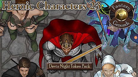 Fantasy Grounds - Devin Night Token Pack 112: Heroic Characters 23 (Token Pack) DLC