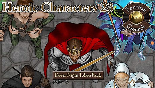 Fantasy Grounds - Devin Night Token Pack 112: Heroic Characters 23 (Token Pack)