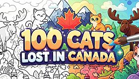 100 Cats Lost In Canada Find & Color