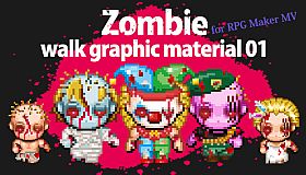 RPG Maker MV - Zombie walk graphic material 01