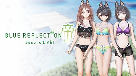 BLUE REFLECTION: Second Light - Rena, Hinako & Uta Costumes - Beachside Puppies DLC