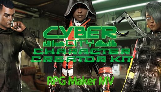RPG Maker MV - CyberCity Character Creator Kit