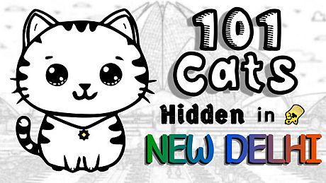 101 Cats Hidden in New Delhi Game