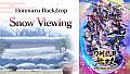 Touken Ranbu Warriors - Honmaru Backdrop "Snow Viewing"