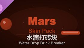 Water Drop Brick Breaker - Mars Skin Pack