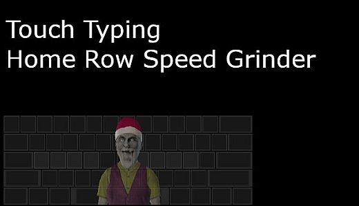 Touch Typing Home Row Speed Grinder - iReact Gnomey Christmas Onscreen Keyboard