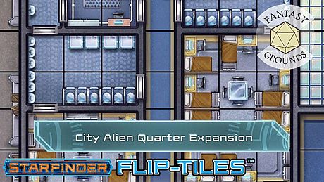 Fantasy Grounds - Starfinder Flip-Tiles - City Alien Quarter Expansion DLC