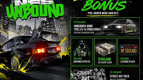 Need for Speed Unbound Pre-Order Bonus DLC