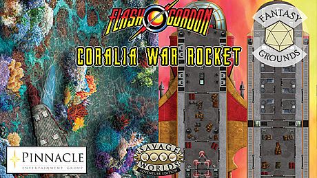 Fantasy Grounds - Flash Gordon Combat Map 2: Coralia + War Rocket DLC