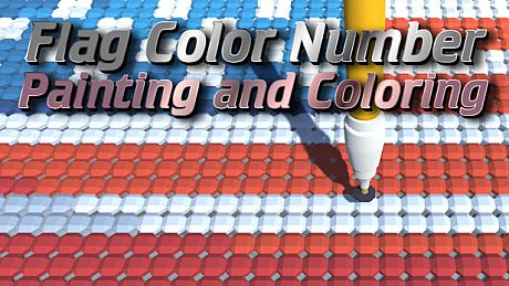 Flag Color Number - Painting and Coloring Game
