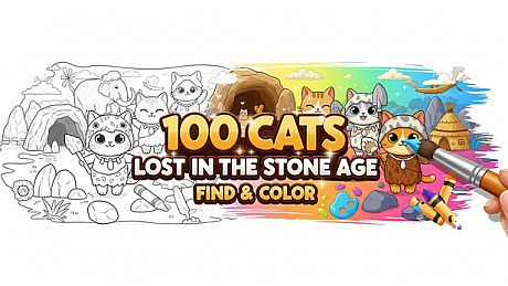 999 Hidden Cats: Stone Age Together Game