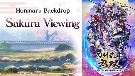 Touken Ranbu Warriors - Honmaru Backdrop "Sakura Viewing" DLC