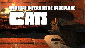 Virtual Interactive Fireplace - Cats