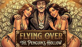 Flying over the penguin's hollow