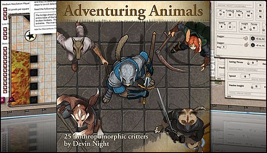 Fantasy Grounds - Adventuring Animals (Token Pack)