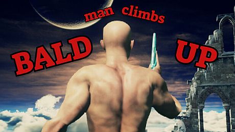 Bald Man Climbs Up Game