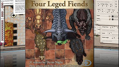 Fantasy Grounds - Four-Legged Fiends (Token Pack) DLC