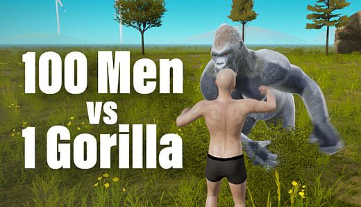 100 Men vs 1 Gorilla