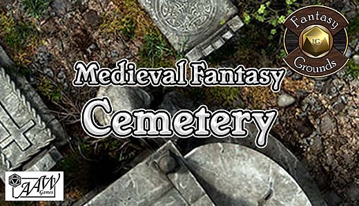 Fantasy Grounds - Black Scrolls Cemetery (Map Tile Pack)
