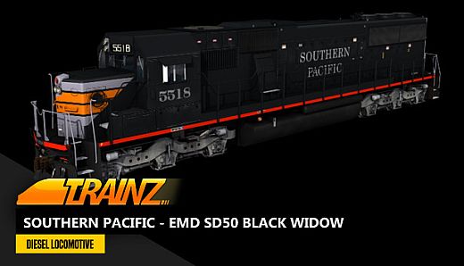 Trainz Plus DLC - Southern Pacific - EMD SD50 Black Widow