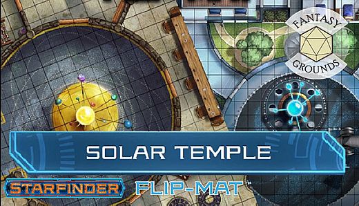 Fantasy Grounds - Starfinder RPG - FlipMat - Solar Temple