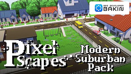 RPG Developer Bakin PixelScapes Modern Suburban Pack DLC