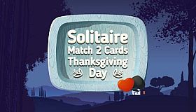 Solitaire Match 2 Cards. Thanksgiving Day