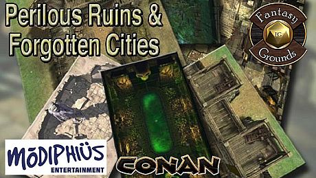 Fantasy Grounds - Conan: Perilous Ruins & Forgotten Cities Geomorphic Tile Set DLC
